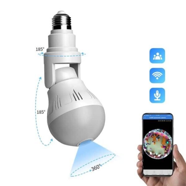 Ampoule V380 Pro PTZ 1MP 720P Wifi Mini Caméra IP D'appareil Ménager Intelligent