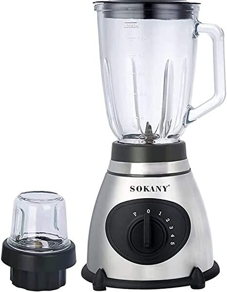 Mélangeur/extracteur de jus en acier inoxydable Sokany SK-148S 400w