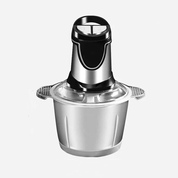 processeur Alimentaire en Acier Inoxydable 3L, Moteur Puissant 300W, mélange à Double Vitesse de 4 Lame, pour la Viande, Les légumes et Les Fruits