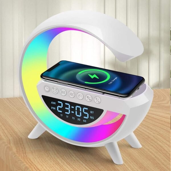 Haut-Parleur Bluetooth à chargement sans fil - Réveil Intégré - BT3401 LED