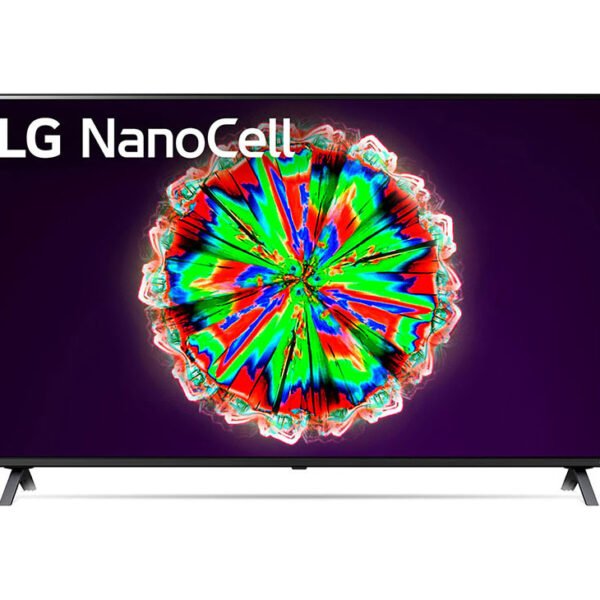 LG NanoCell TV 65 Inch NANO80 Series, Cinema Screen Design 4K Active HDR WebOS Smart AI ThinQ Local Dimming