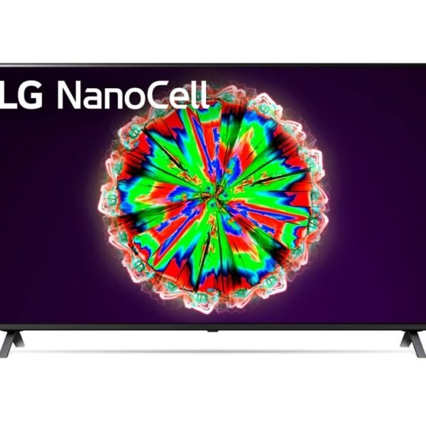 LG NanoCell TV 55 Inch NANO80 Series, Cinema Screen Design 4K Active HDR WebOS Smart AI ThinQ Local Dimming