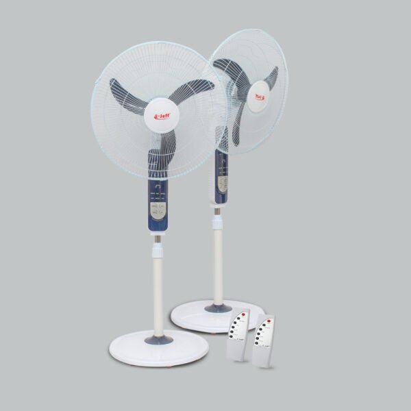 Lot de 2 Ventilateurs Télécommandés Silencieux - EJEFF - Blanc