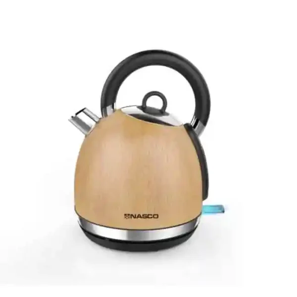 Bouilloire Electrique Nasco/1850-2200W/1.7Lit/360°/Rev. En Bois/6P/Ct
