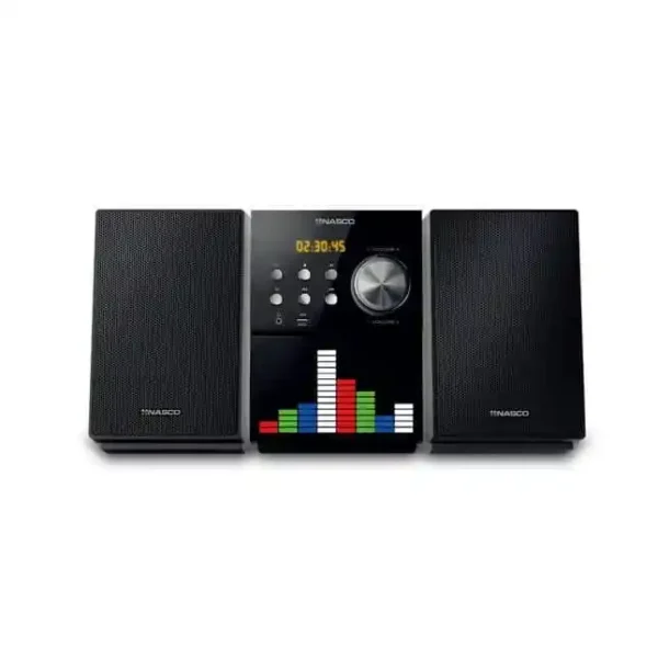 Dvd Micro Hifi Nasco/Usb/Fm Radio/Aux-In/Cd Ripping/Dvd/20W*2 Baffes