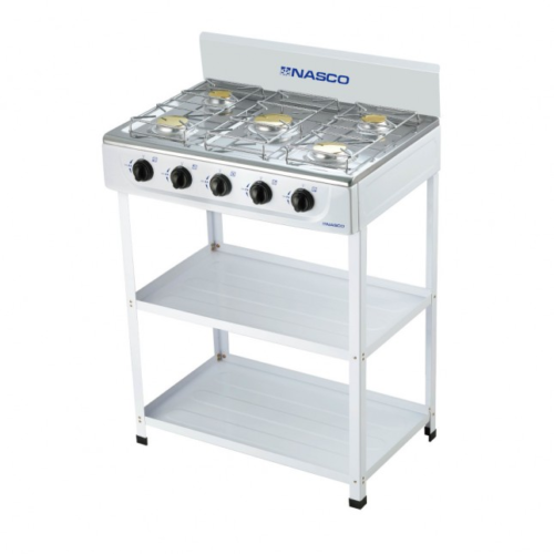 Nasco Réchaud A Gaz 5 Feux Avec Table – NASGS-K5CSS-S