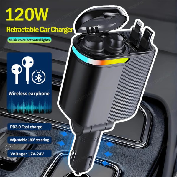 Chargeur voiture 4-en-1